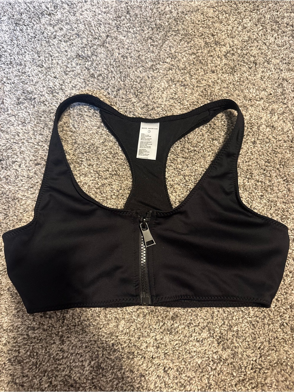 Good America Black Sports Bra- Size 1